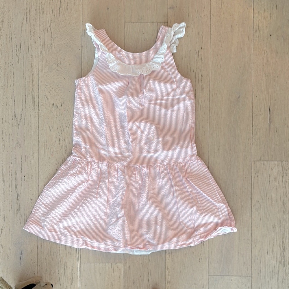 Janie and Jack Pink Gingham Dress with Ruffle Straps